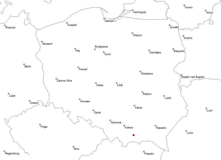 Kłodne, powiat limanowski, małopolskie
