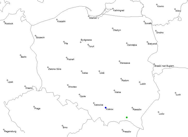 Siedliska Żmigrodzkie, powiat jasielski, podkarpackie Kraków, małopolskie