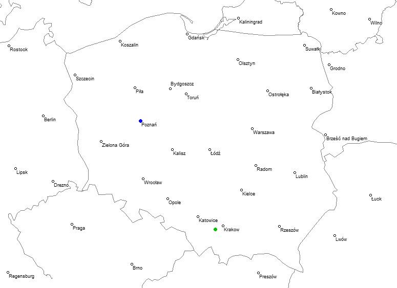 Czernichów, małopolskie Poznań, wielkopolskie