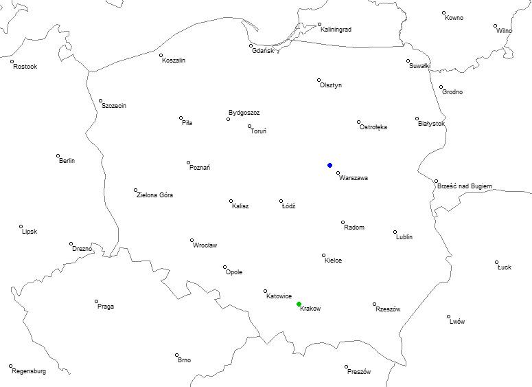 Kraków, małopolskie Palmiry, powiat nowodworski, mazowieckie