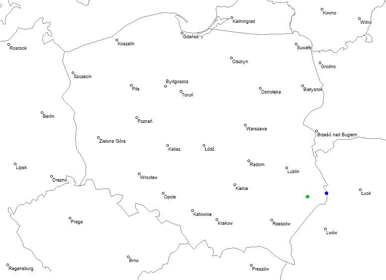 Polany, powiat tomaszowski, lubelskie Kryłów, powiat hrubieszowski, lubelskie