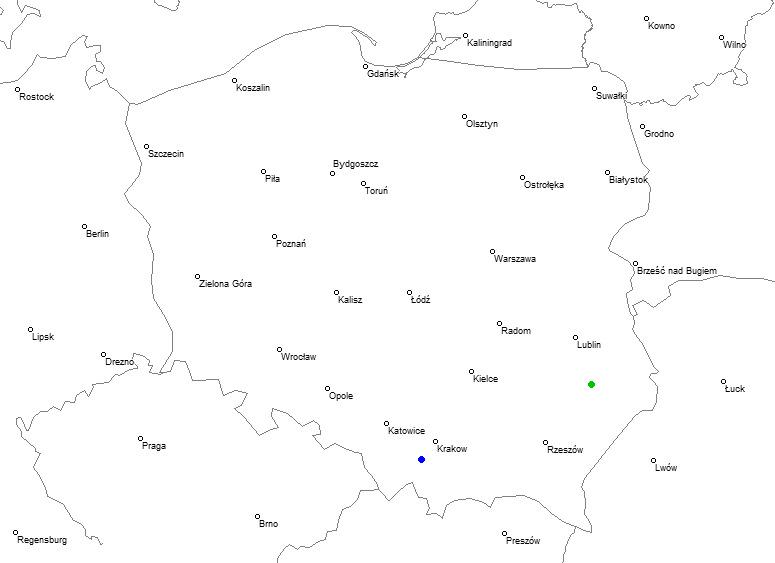 Zaburze, powiat zamojski, lubelskie Kalwaria Zebrzydowska, małopolskie
