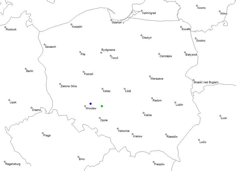 Komorzno, powiat kluczborski, opolskie Oleśnica, dolnośląskie