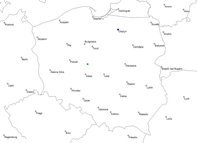 Konin, wielkopolskie Olsztyn, warmińsko-mazurskie
