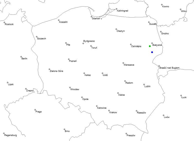 Borowskie Olki, powiat białostocki, podlaskie Piliki, powiat bielski, podlaskie