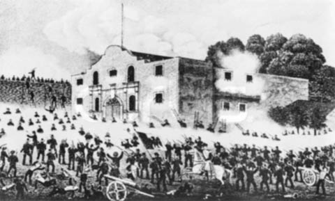 Bitwa pod Alamo.