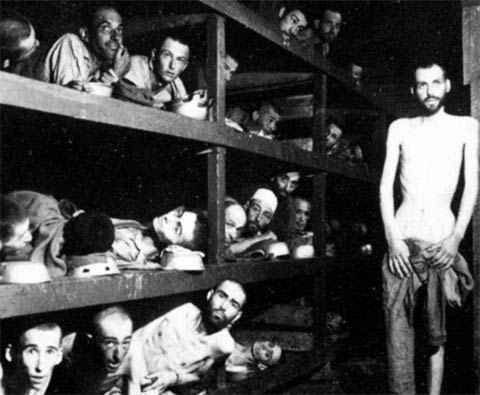 Obóz koncentracyjny w Buchenwaldzie.